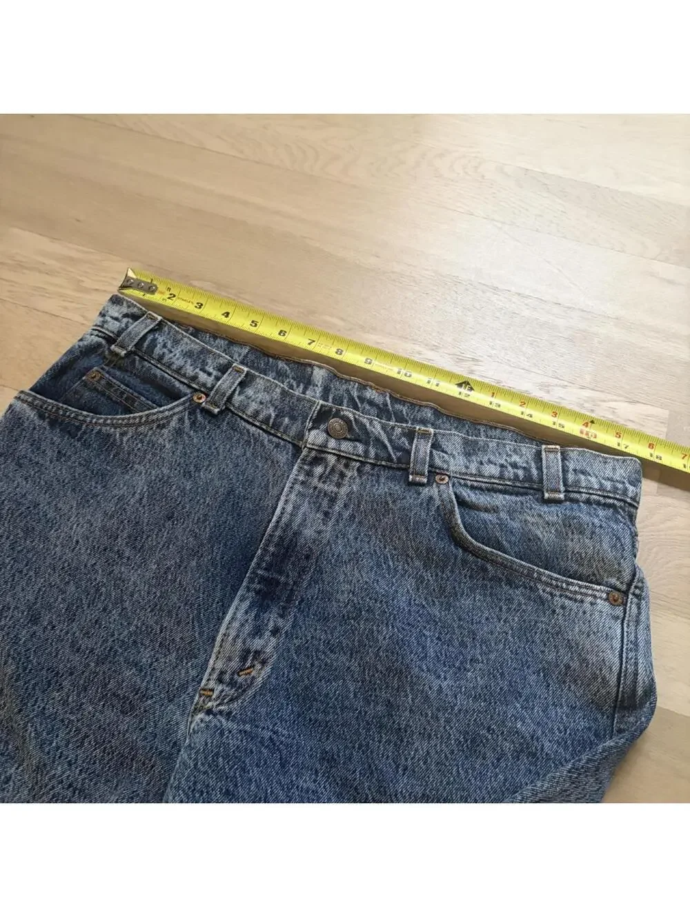 vintage rare 80s levi’s 550 relaxed fit silver tab silver medal acid wash jeans
